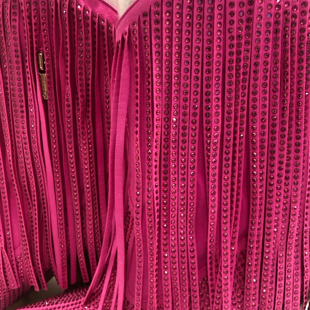 Jessica Simpson “Paredisa” Pink Fringe Heeled Boots. BRAND NEW. NEVER WORN. - Picture 5 of 8